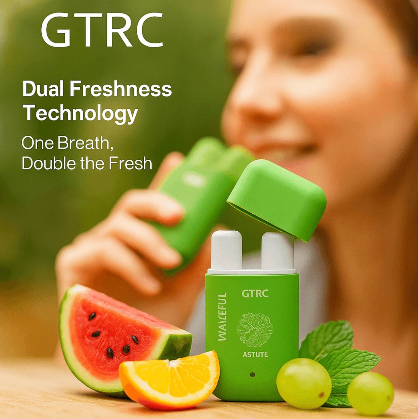 GTRC Dual-Nose Fresh Boost – Green Grapes & Lime (Single Pack)